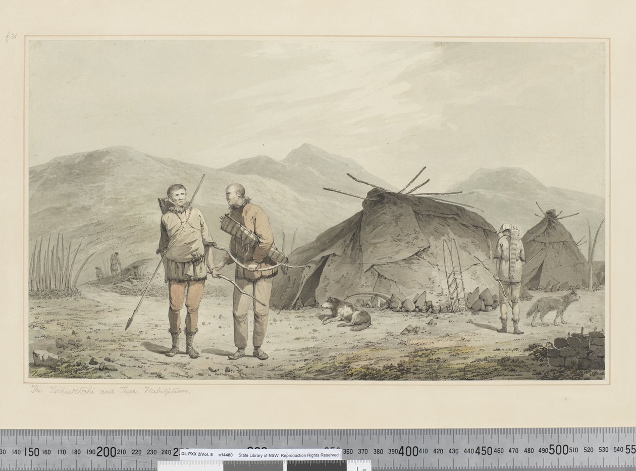 F.31 Les Tschuktschi et leurs habitations, c.1773-84 - John Webber