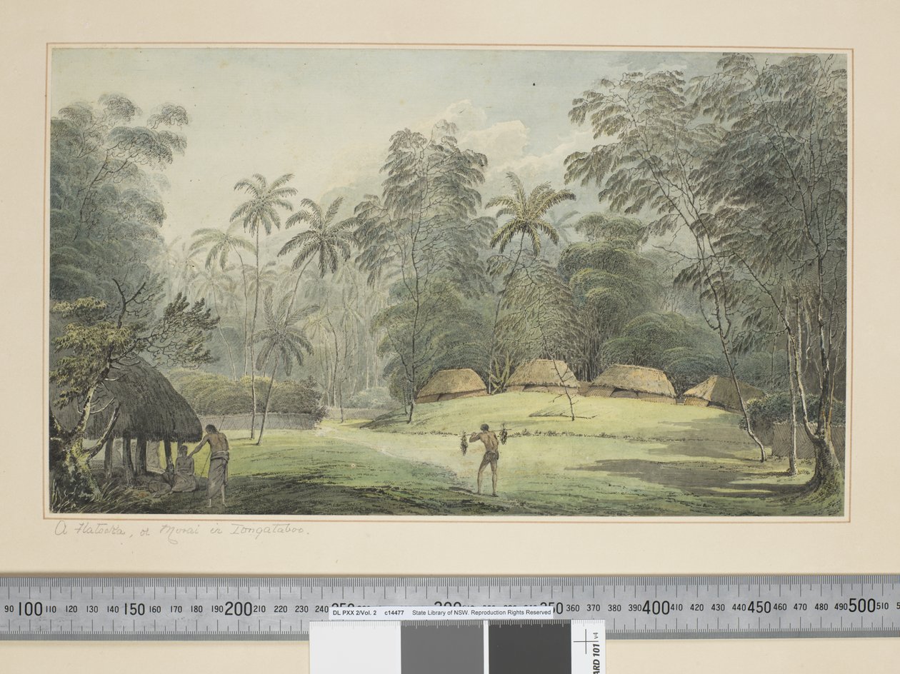Un Fiatooka, ou Morai à Tongataboo, c.1773-84 - John Webber