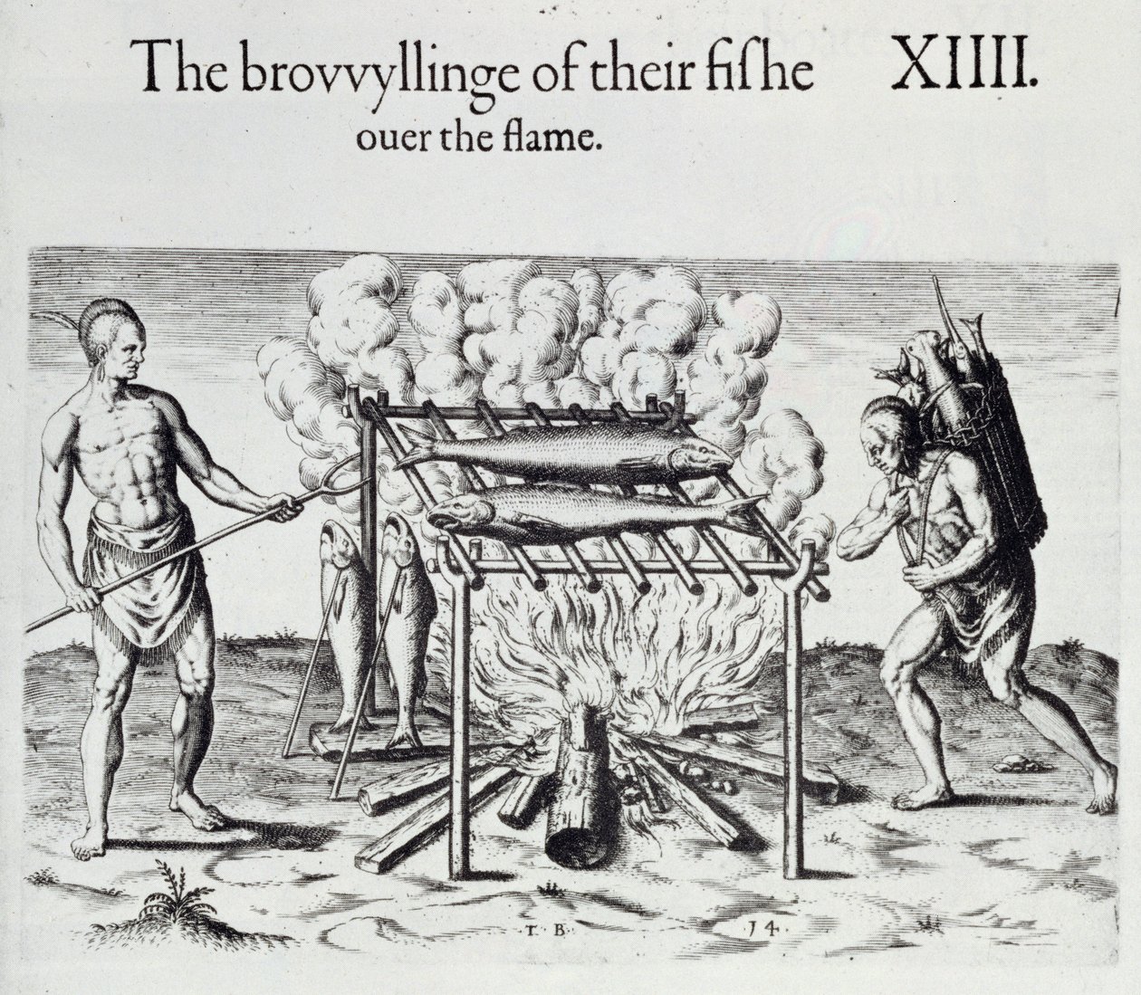 Cuisson du poisson, planche de 