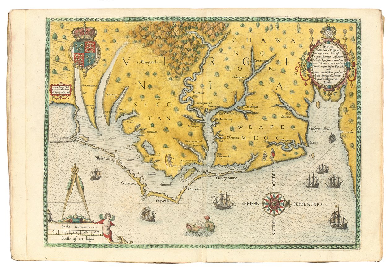 Carte de Virginie montrant l