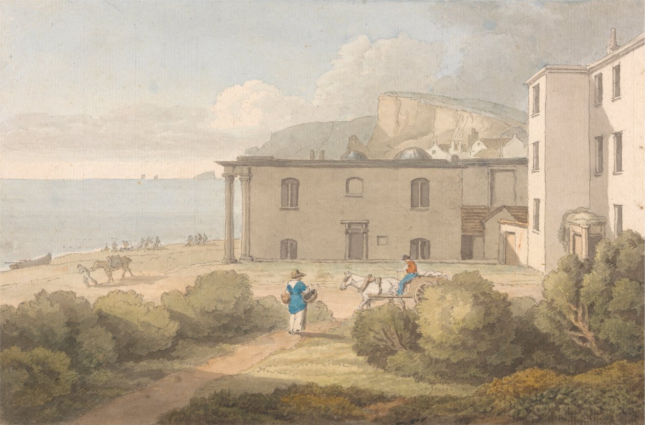 Vue de la bibliothèque de Core, Dawlish, Devon - John White Abbott