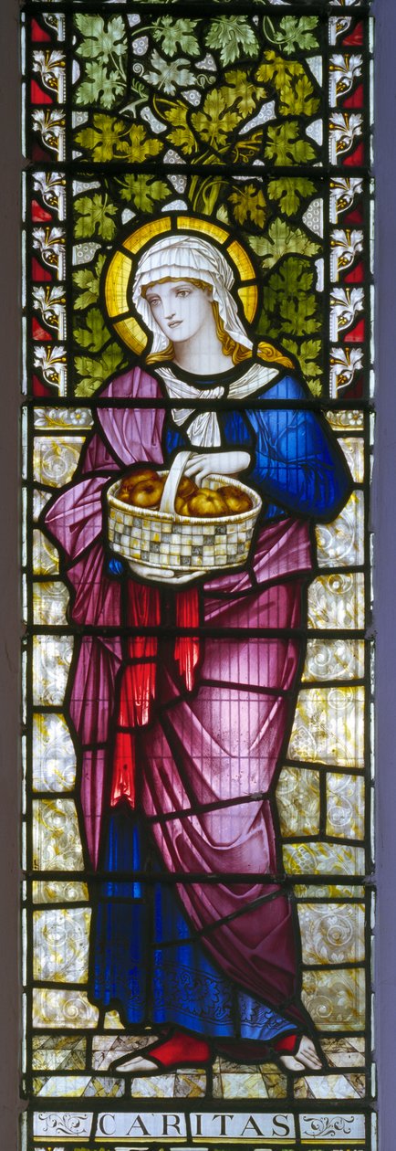 Pulborough, Sainte Marie, James Powell & Fils, John William Brown (1842-1928), Charité - John William Brown