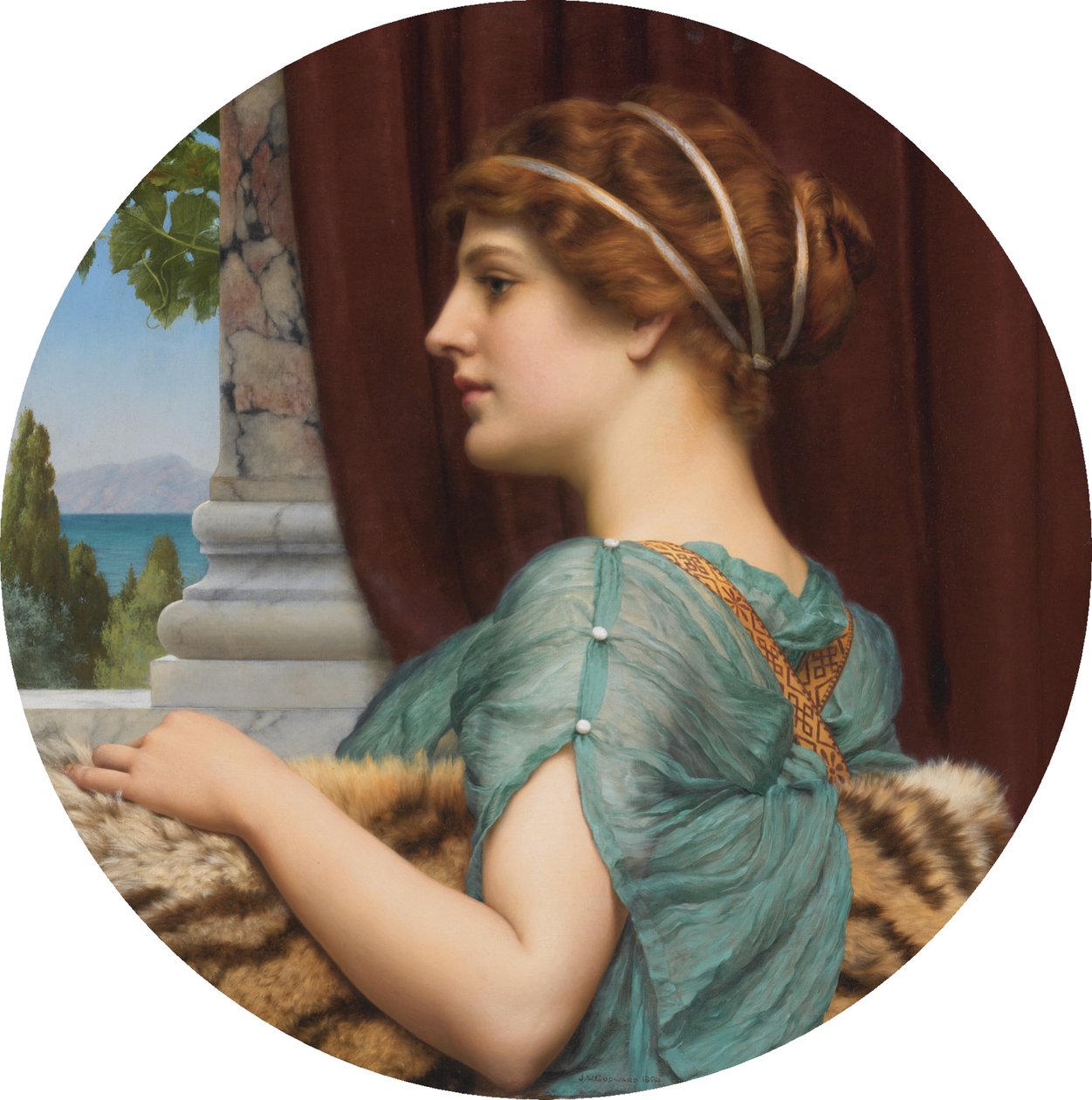 Une dame pompéienne - John William Godward