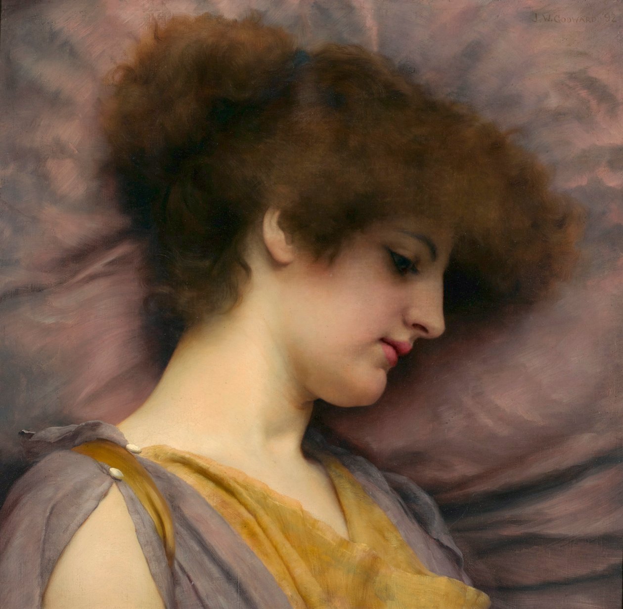 Pensées lointaines, par John William Godward - John William Godward