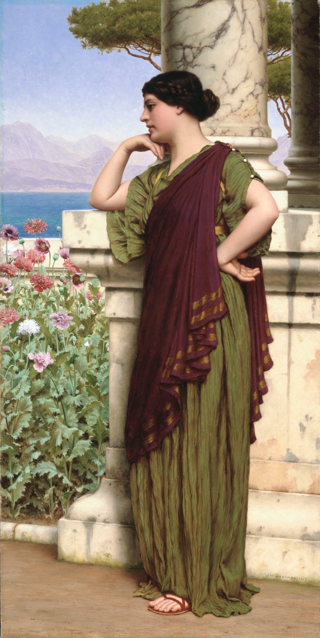 Pensées tendres, 1917 - John William Godward