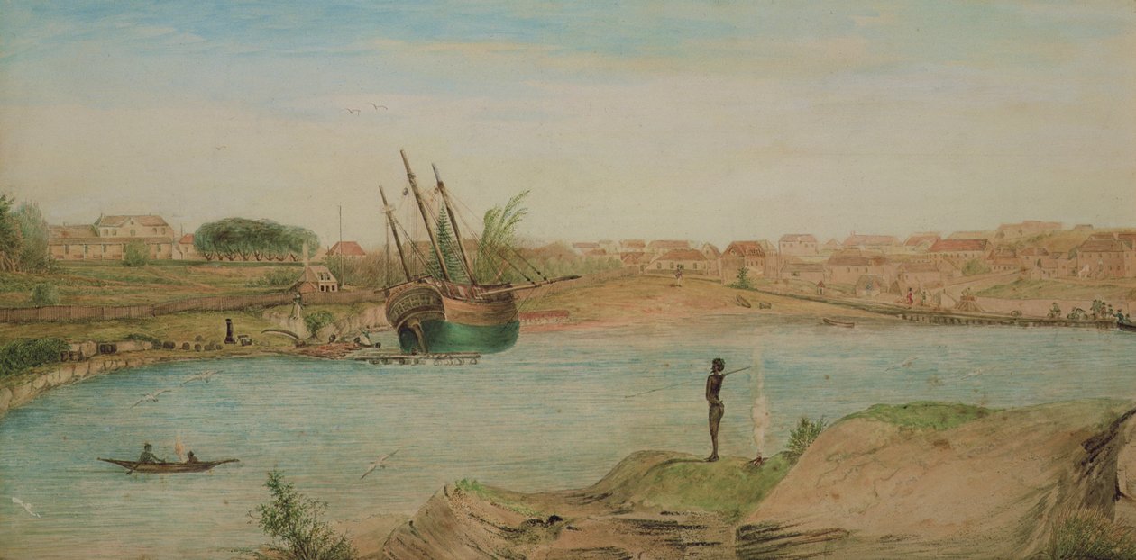 Sydney Cove, tête de la crique, 1808 - John William Lewin
