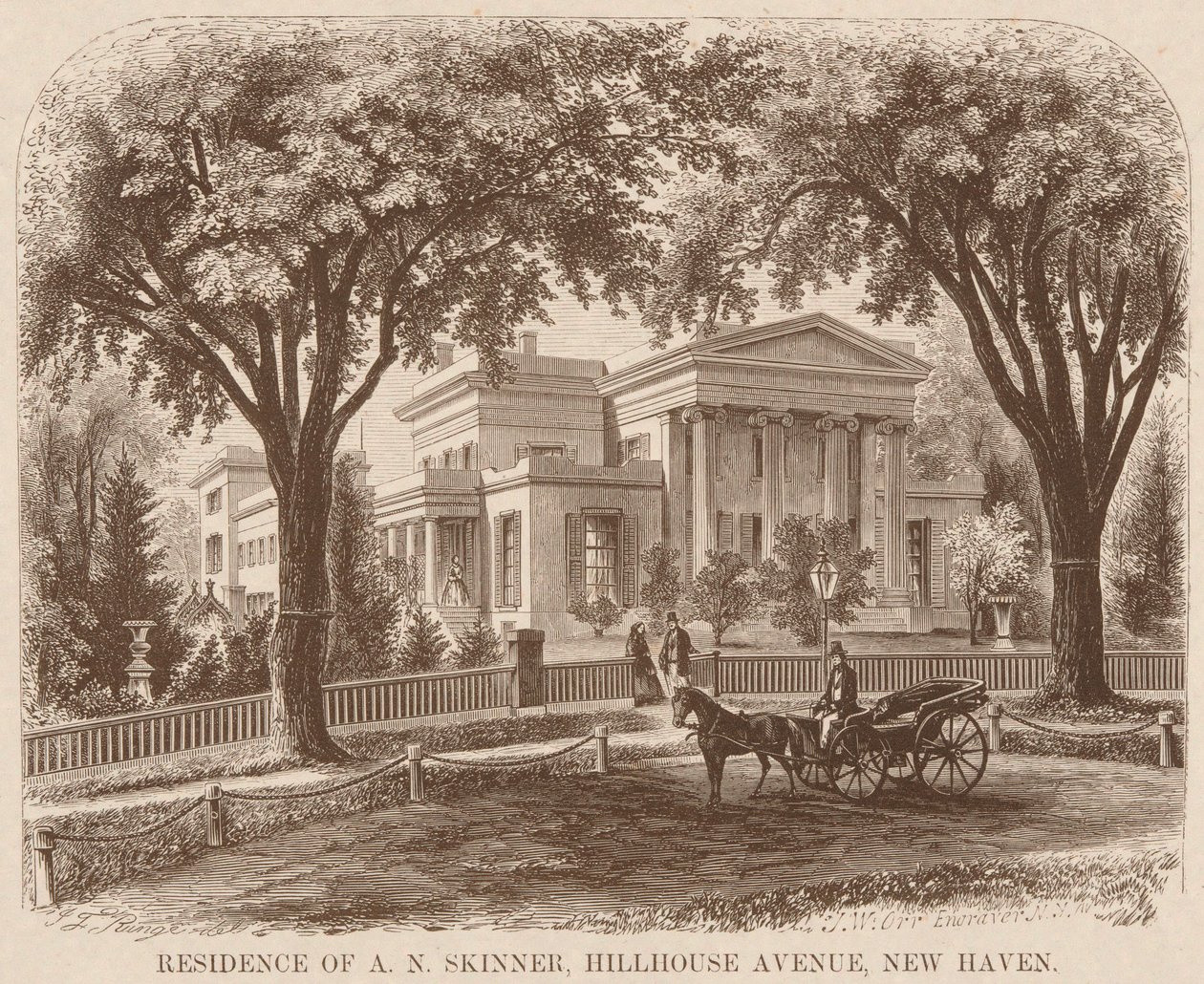 Résidence de A.N. Skinner, Hillhouse Avenue, New Haven - John William Orr