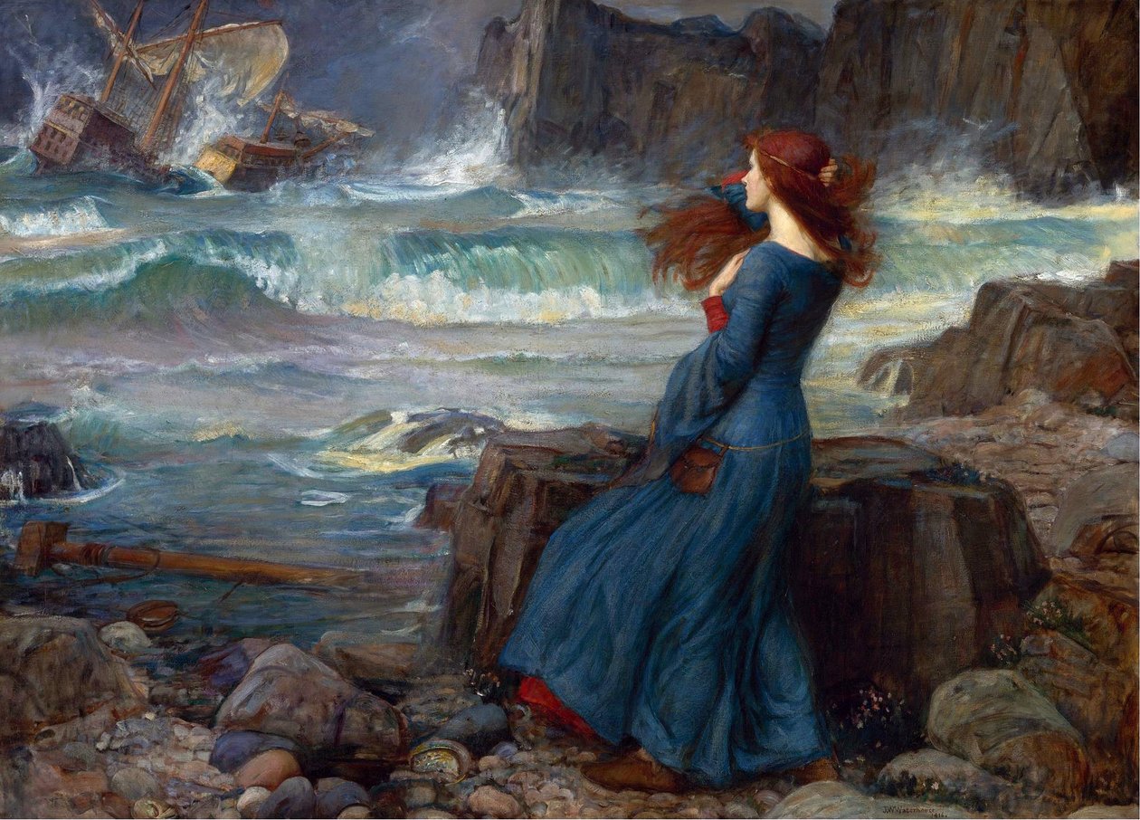 Miranda - La Tempête (Shakespeare) - John William Waterhouse