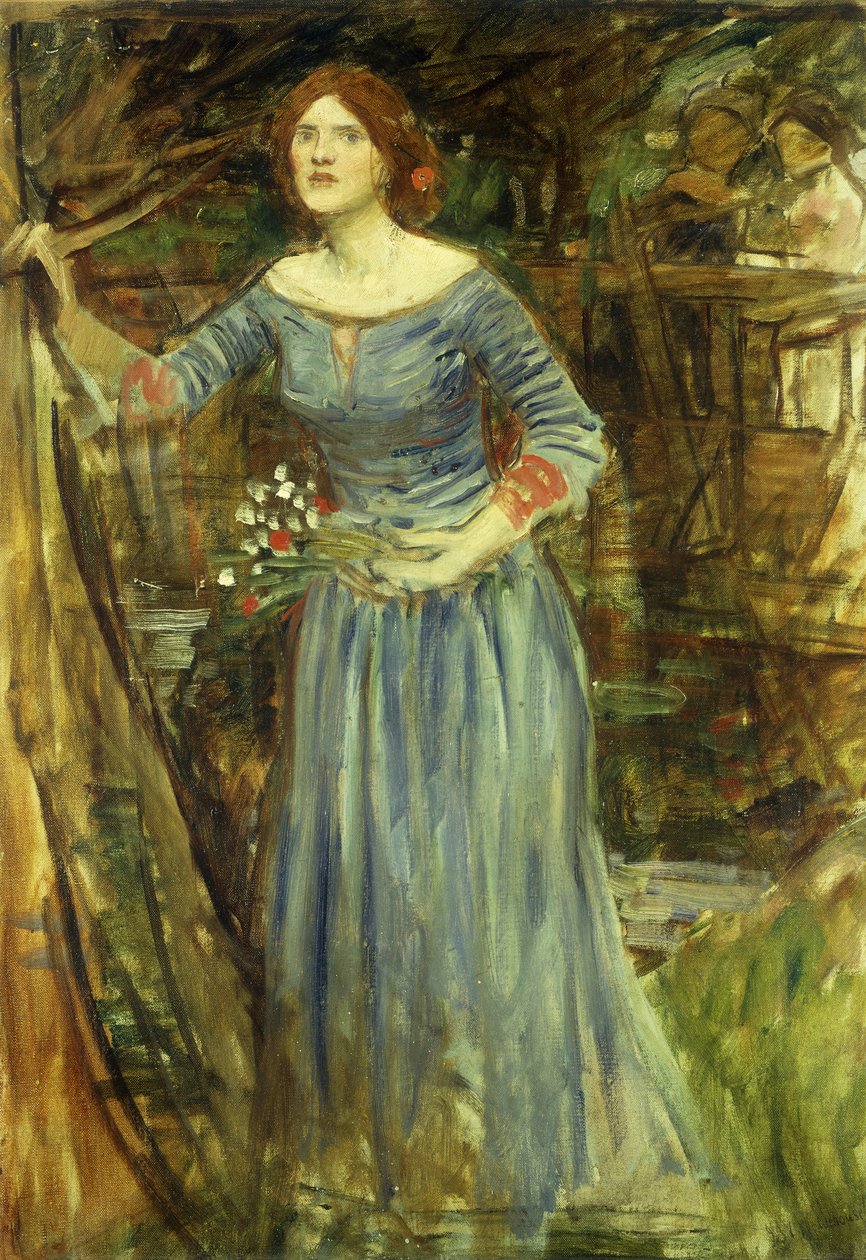 Étude pour Ophélie - John William Waterhouse