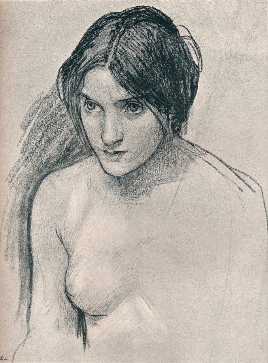 Étude pour la peinture Hylas et les Nymphes, c1896 - John William Waterhouse