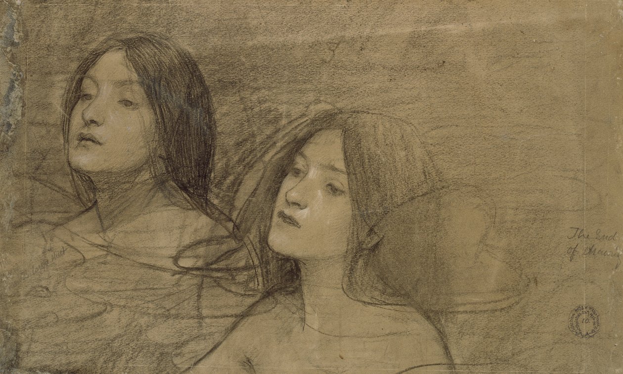 Étude de deux nymphes pour 