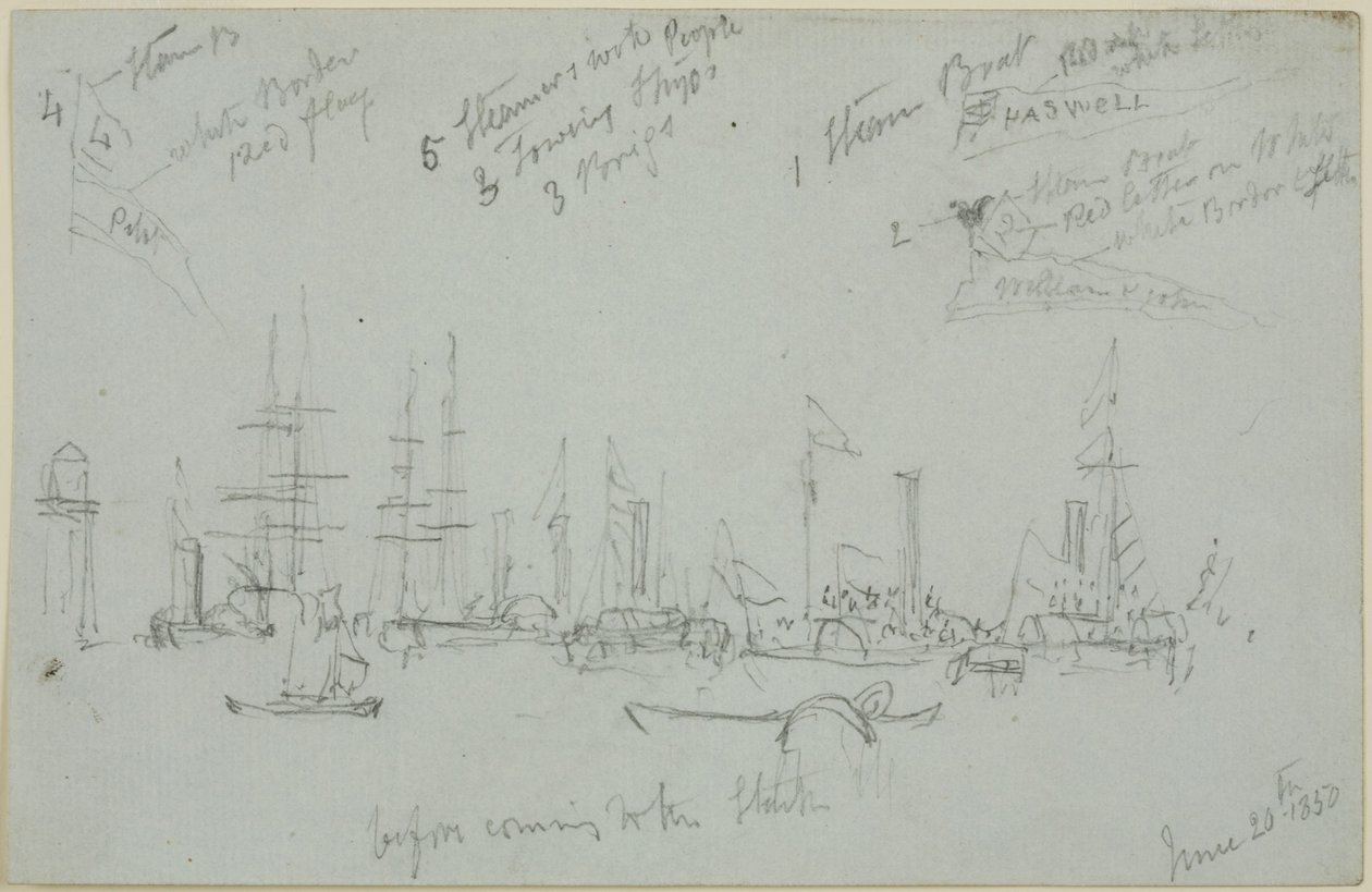 Scène de port - John Wilson Carmichael