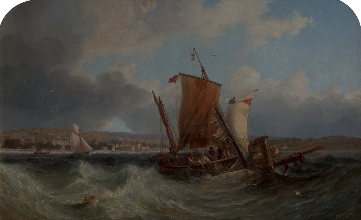 Navires au large de North Yarmouth, 1959 - John Wilson Carmichael
