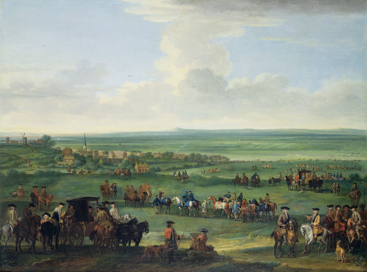 George I (1660-1727) à Newmarket, 4 ou 5 octobre 1717, c.1717 - John Wootton