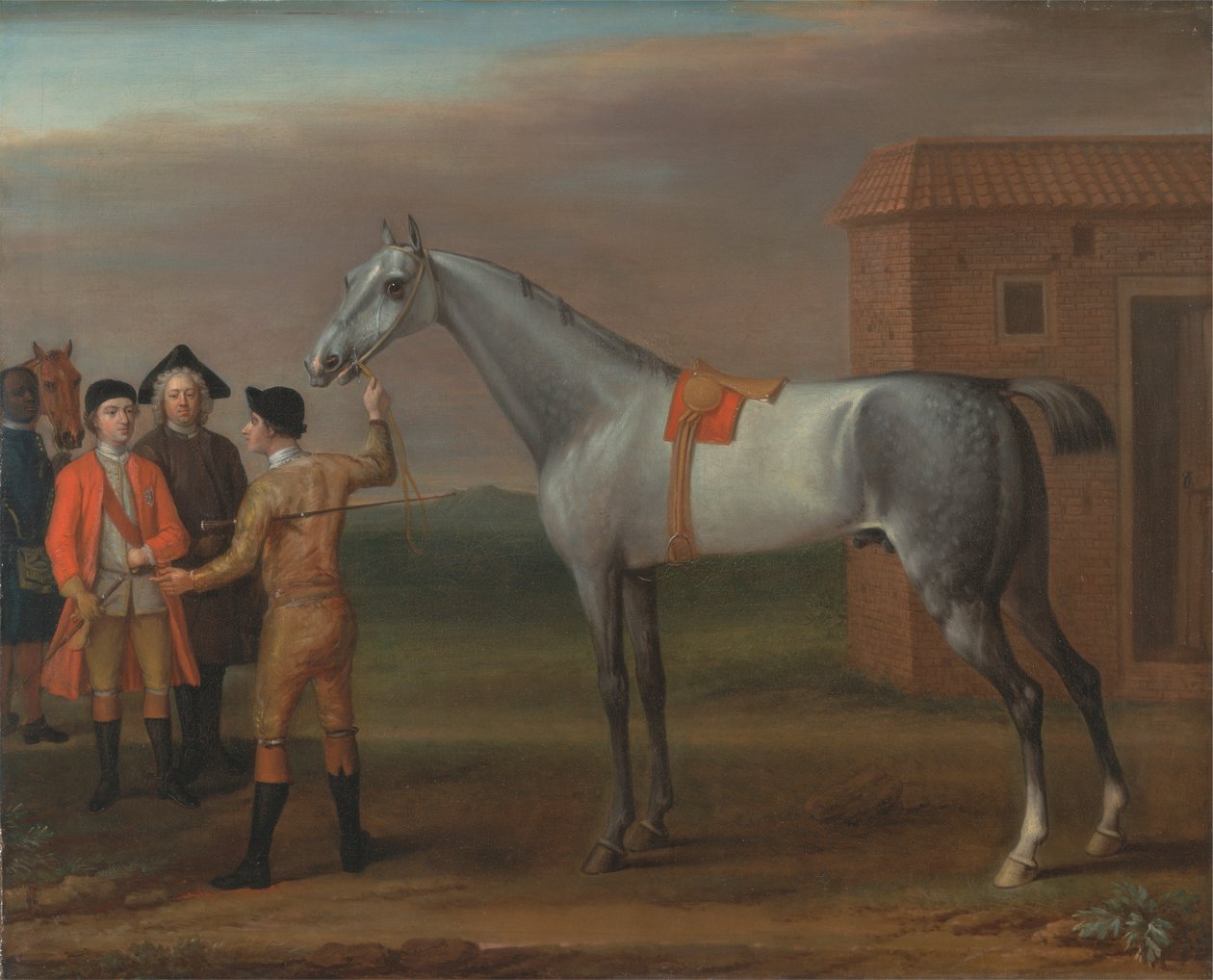 Lamprey, avec son propriétaire Sir William Morgan, à Newmarket - John Wootton