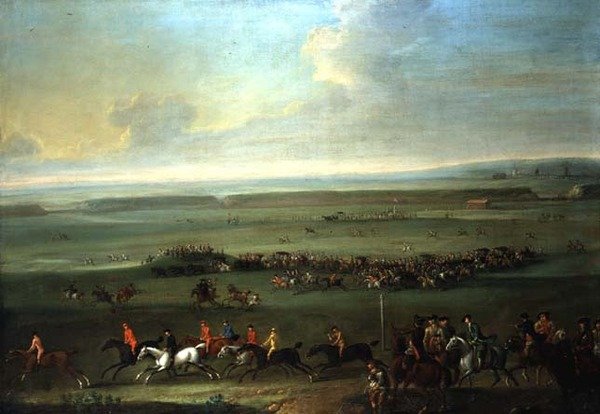 Le poteau de départ à Newmarket - John Wootton