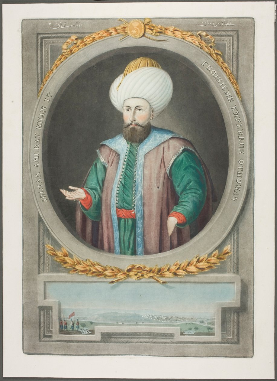 Amurat Kahn I, des Portraits des empereurs de Turquie - John Young