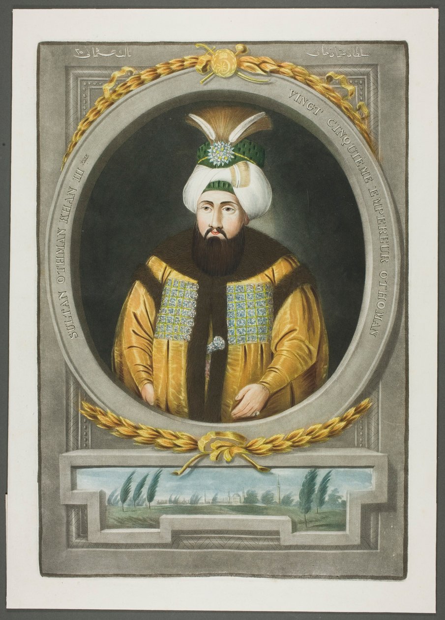 Othman Kahn III, des Portraits des empereurs de Turquie - John Young