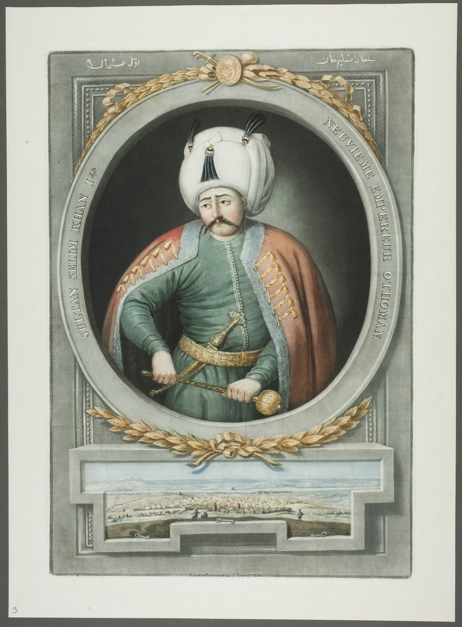 Selim Kahn I, des Portraits des empereurs de Turquie - John Young