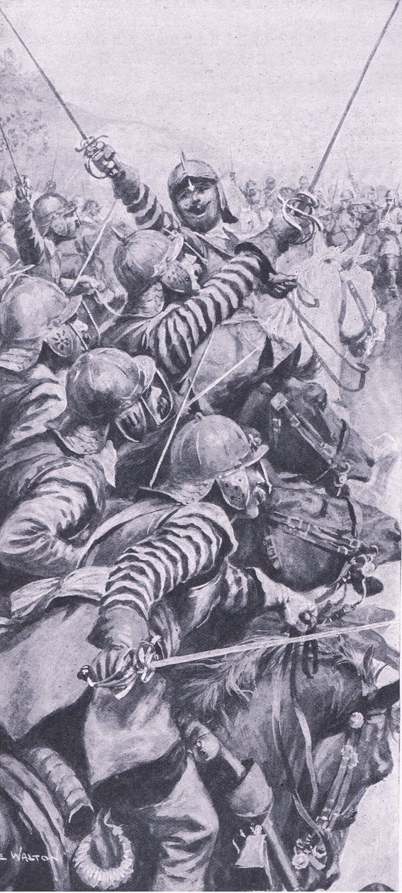 Engagement de cavalerie à la bataille d