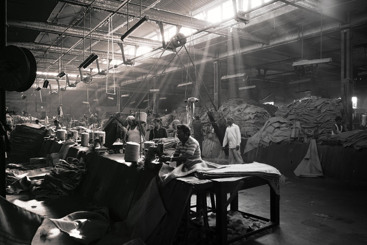Usine de jute, Kolkata, Inde, 2017 (photo) - Jon Nicholson