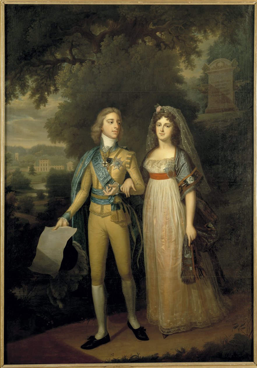 Gustave IV Adolphe de Suède - Portrait de Gustave IV Adolphe de Suède (1778-1837) et de Frédérique Dorothée Wilhelmine de Bade (1781-1826), reine de Suède - Jonas Forsslund