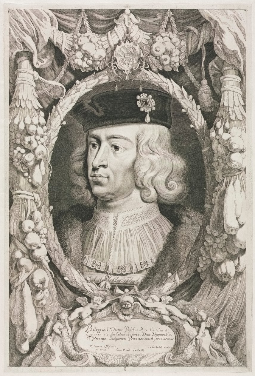 Les Ducs de Bourgogne : N° 8. Portrait de Philippe Ier (le Beau) de Castille - Jonas Suyderhoef