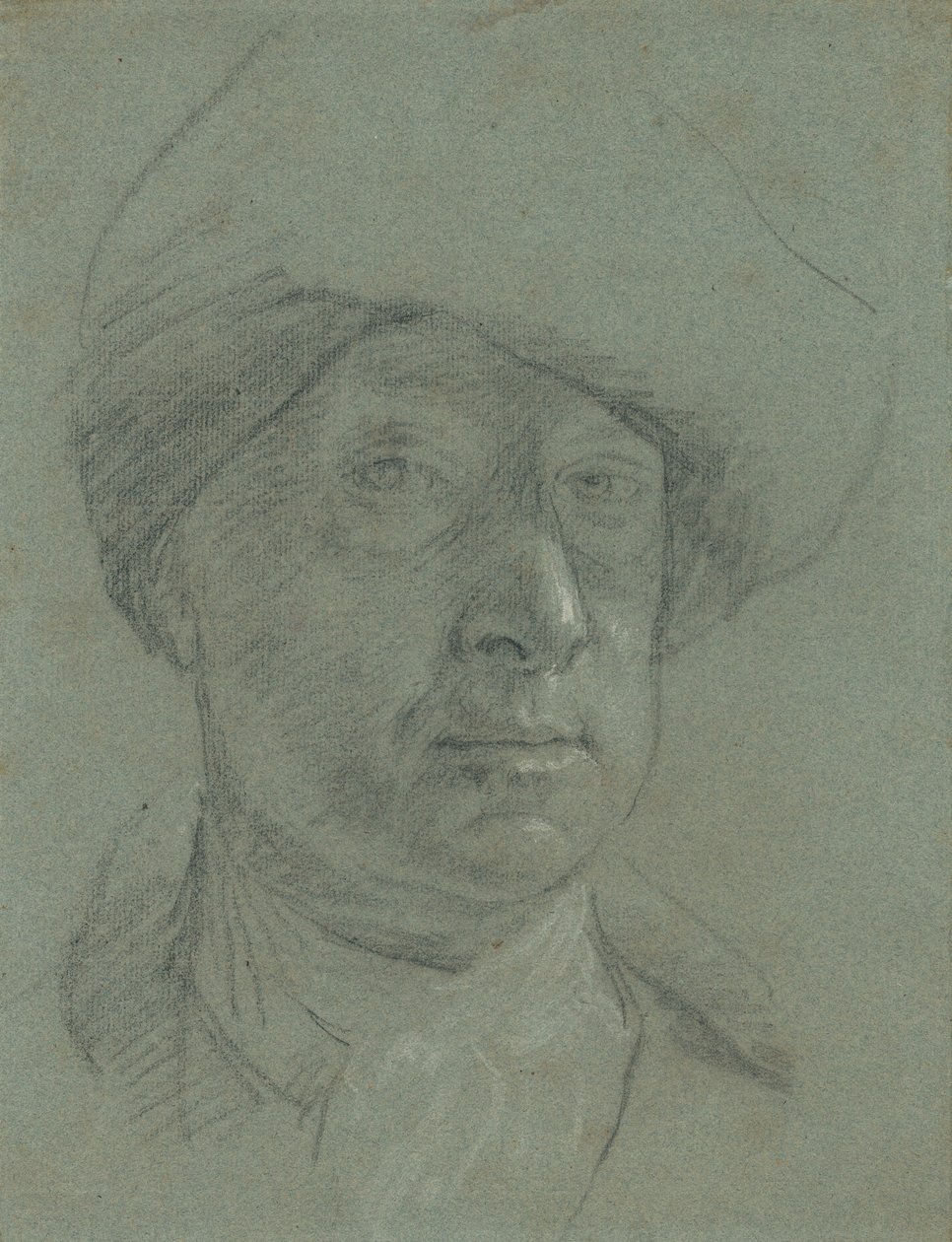 Autoportrait au chapeau de toile - Jonathan Richardson the Elder