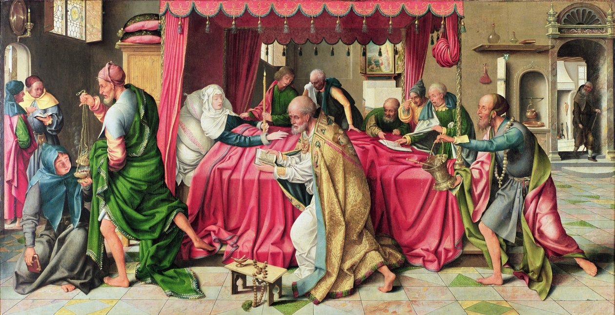 Triptyque avec la mort de la Vierge, 1515 - Joos van Cleve