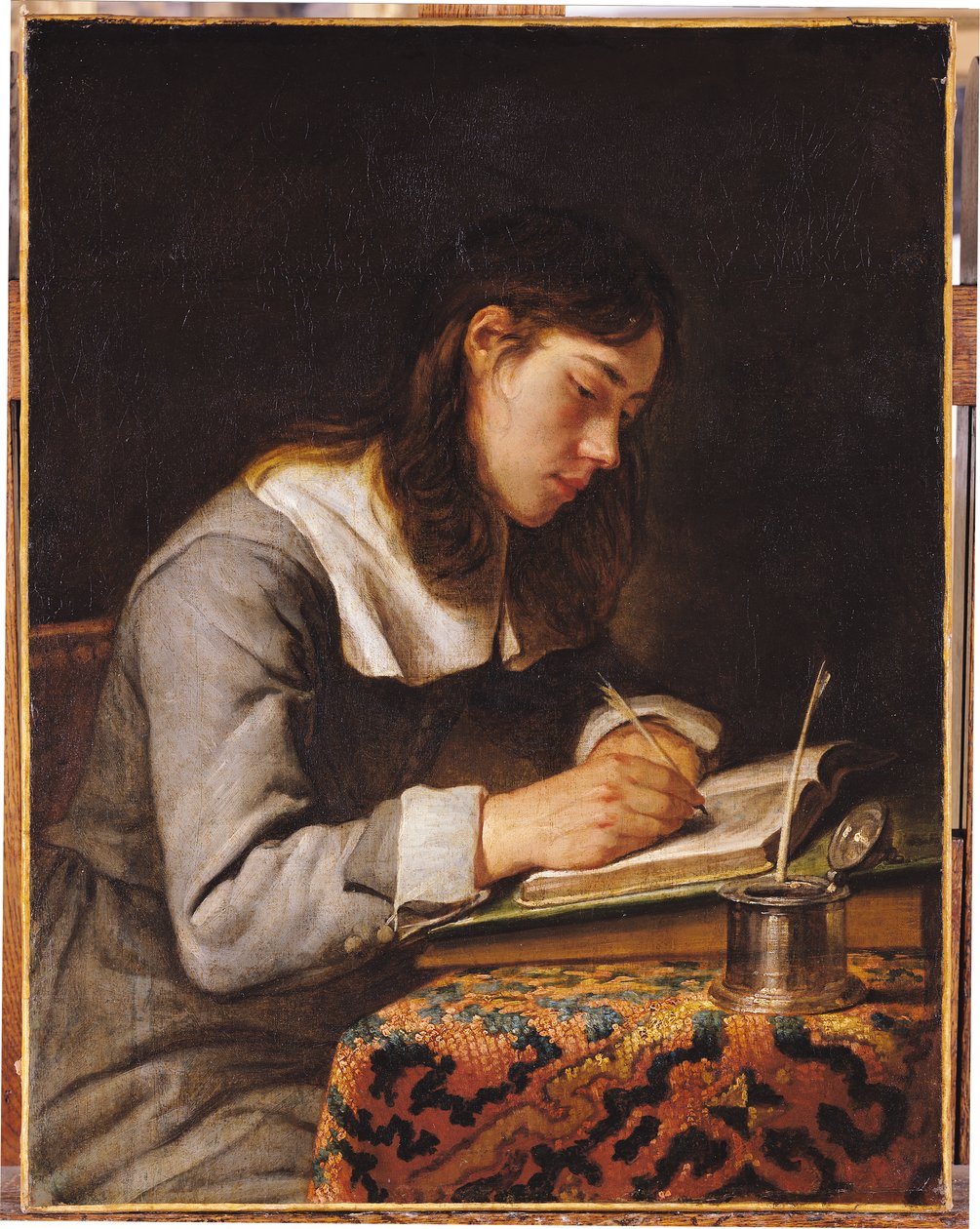 Jeune Homme Écrivant - Joos van Craesbeeck