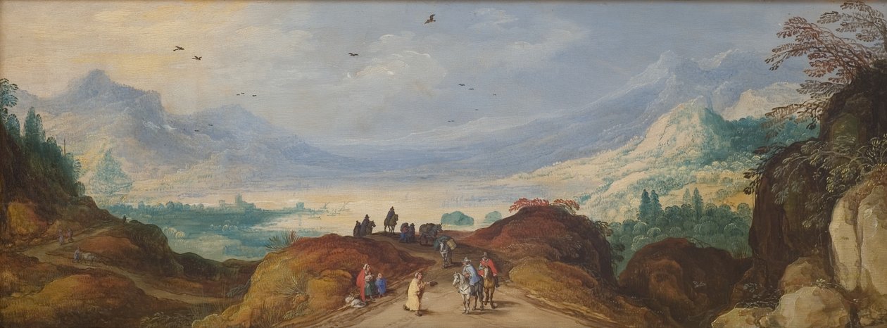 Paysage de montagne avec un lac - Joos de II Momper