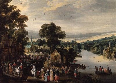 Fête de village - Joos or Josse de The Younger Momper