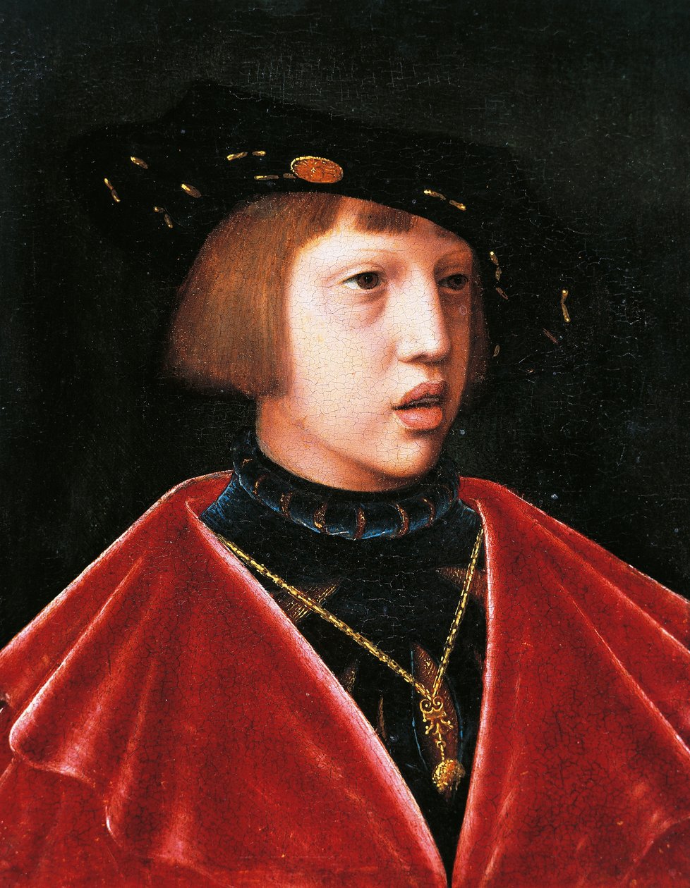 Portrait de Charles V enfant - Joos van (attr. to) Cleve