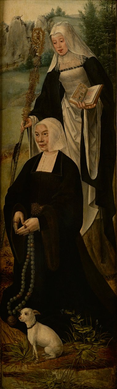 Sainte Monique et un donateur, un volet d