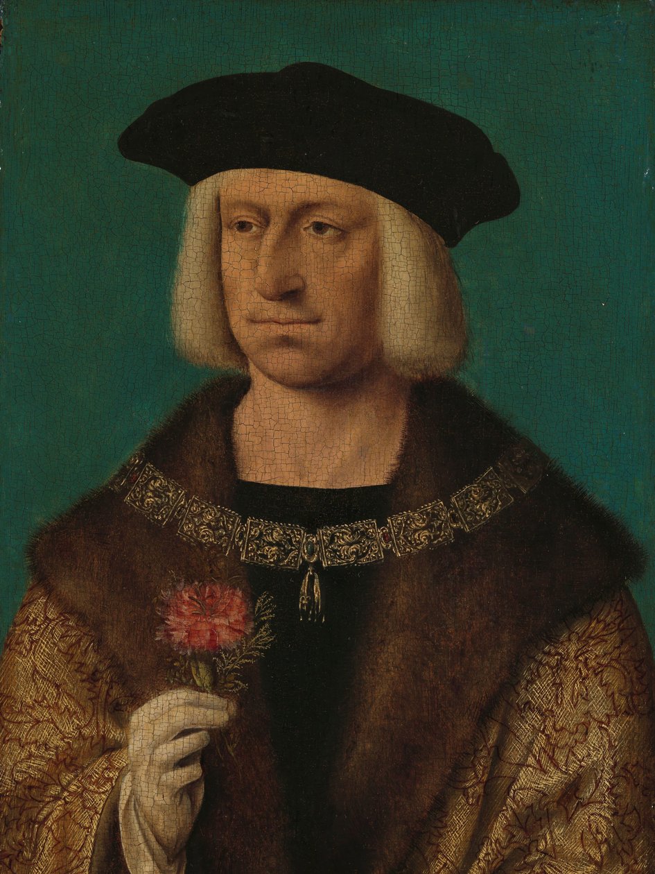 Portrait de Maximilien Ier (1459-1519), Empereur du Saint-Empire romain germanique - Joos van Cleve (workshop of)