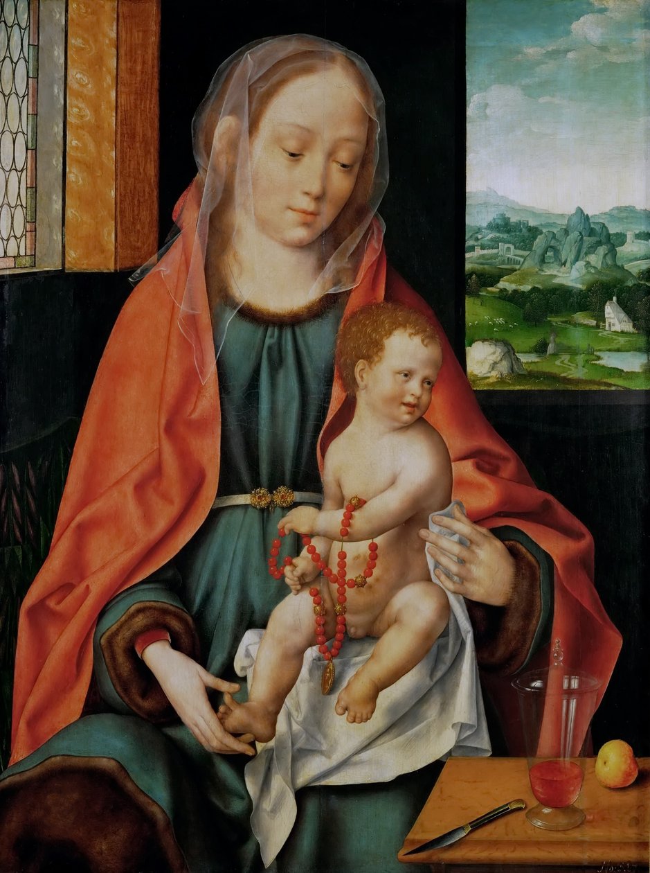 Allemand : Maria mit Kind Vierge et enfant - Joos van Cleve