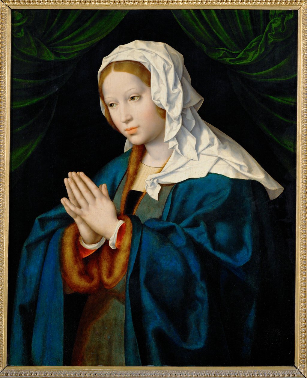 La Vierge Marie priant ... (peinture sur toile) - Joos van Cleve