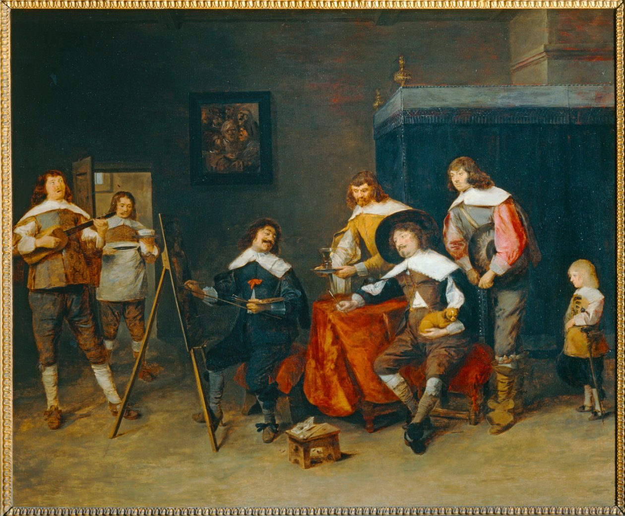 Peintre faisant un portrait, dit autrefois L
