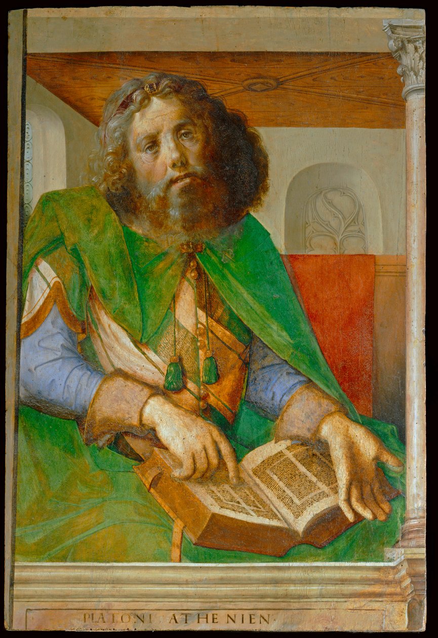 Platon, philosophe grec ... - Joos van Gent (fl.1460 75)