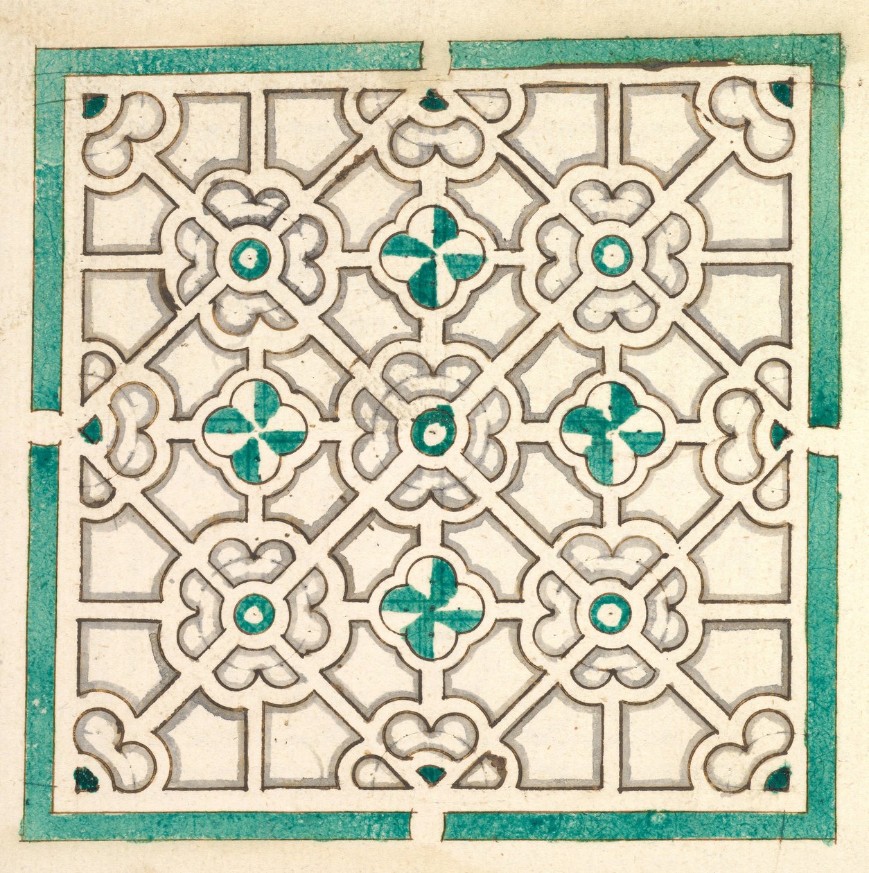 Disposition pour un jardin avec des parterres en forme de fleurs, XVIIe siècle - Jorg Rurfinger