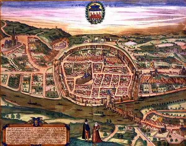 Carte de Saintes, de 