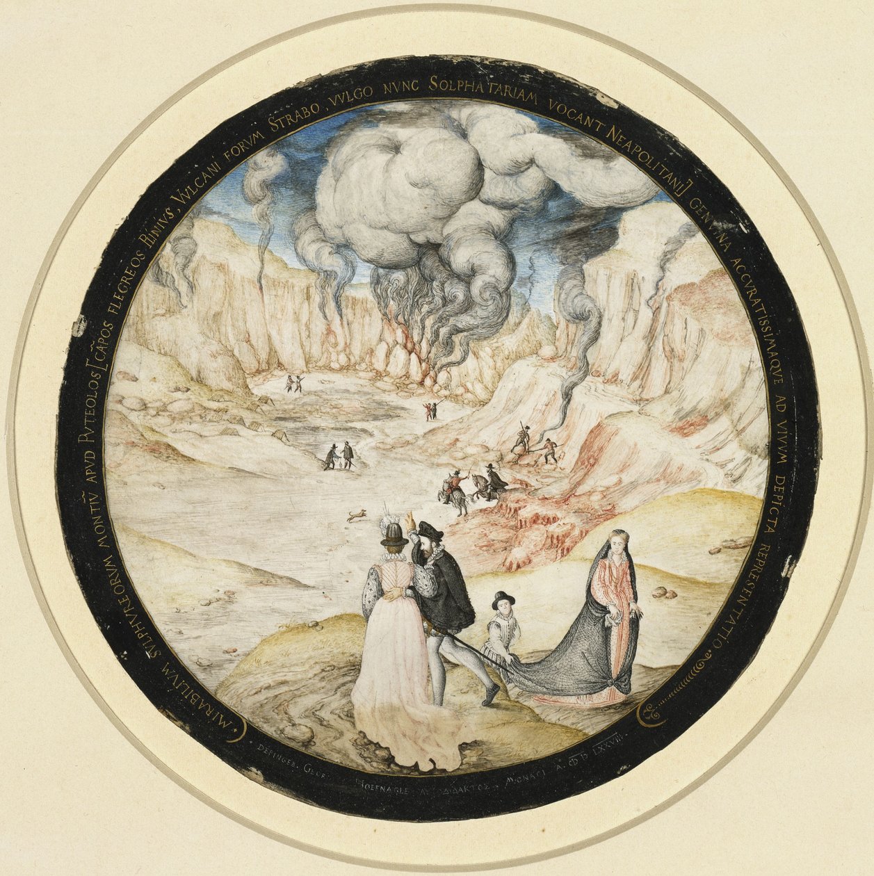 Les bains de soufre de la Solfatara près de Pozzuoli - Joris Hoefnagel