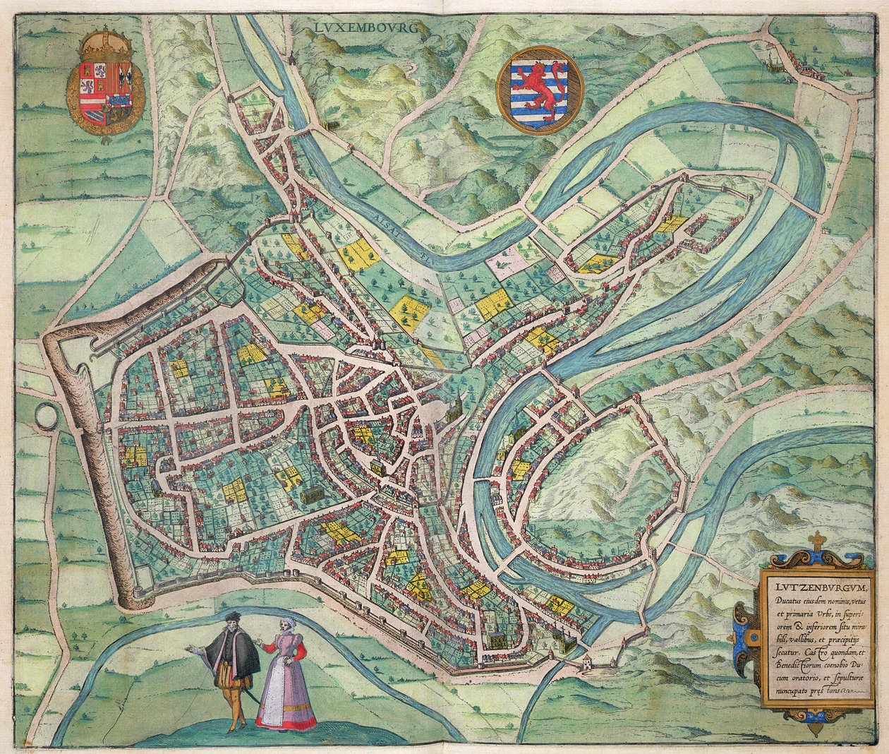Carte du Luxembourg, de 
