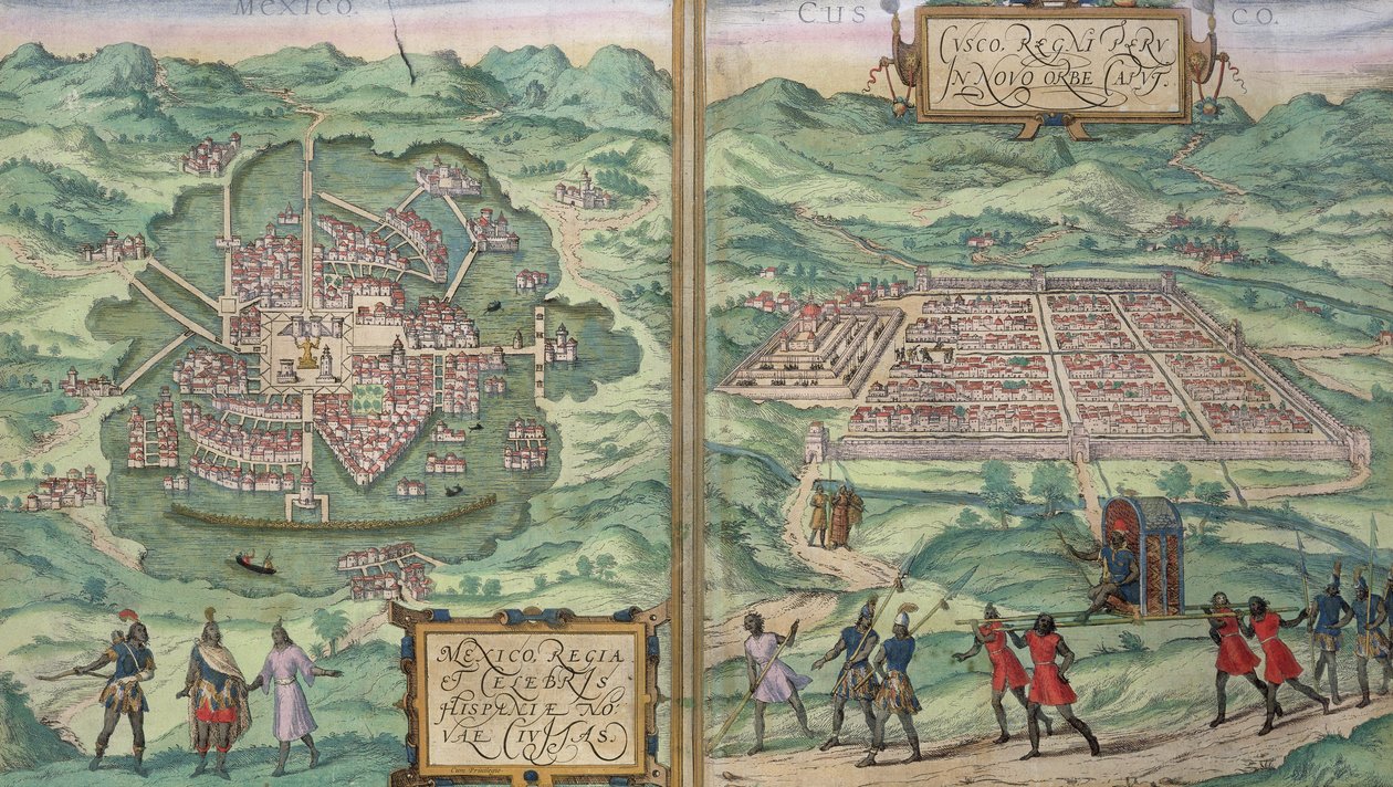 Carte du Mexique et de Cuzco, de 