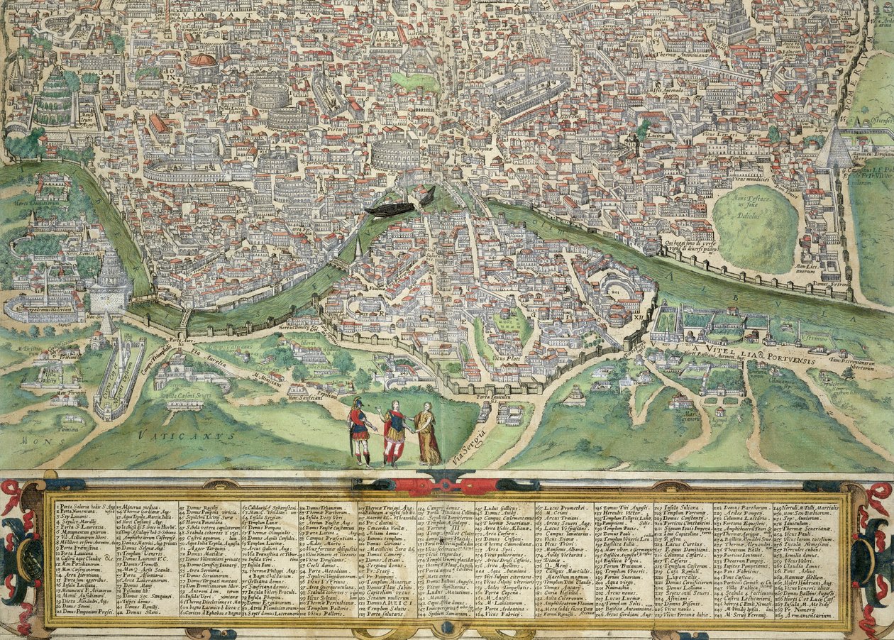 Carte de Rome, de 
