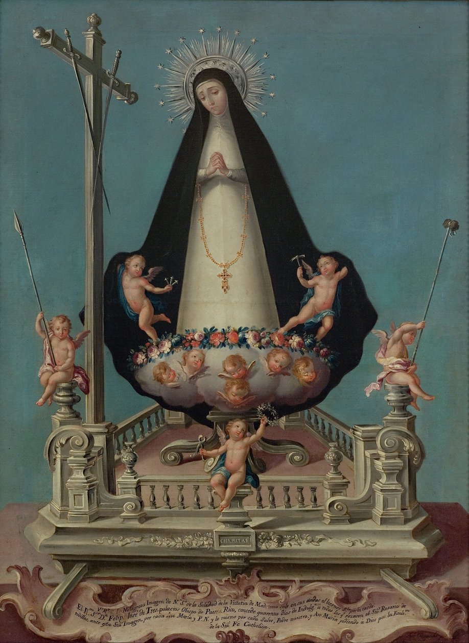 Vierge de la Solitude, du Couvent des Mínimos de la Victoria - José Campeche