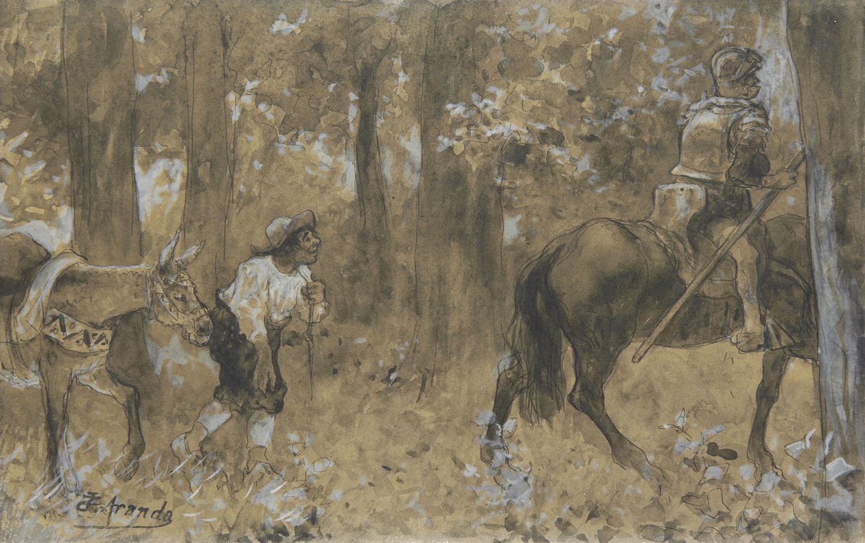 Don Quichotte et Sancho Panza - José Jiménez Aranda