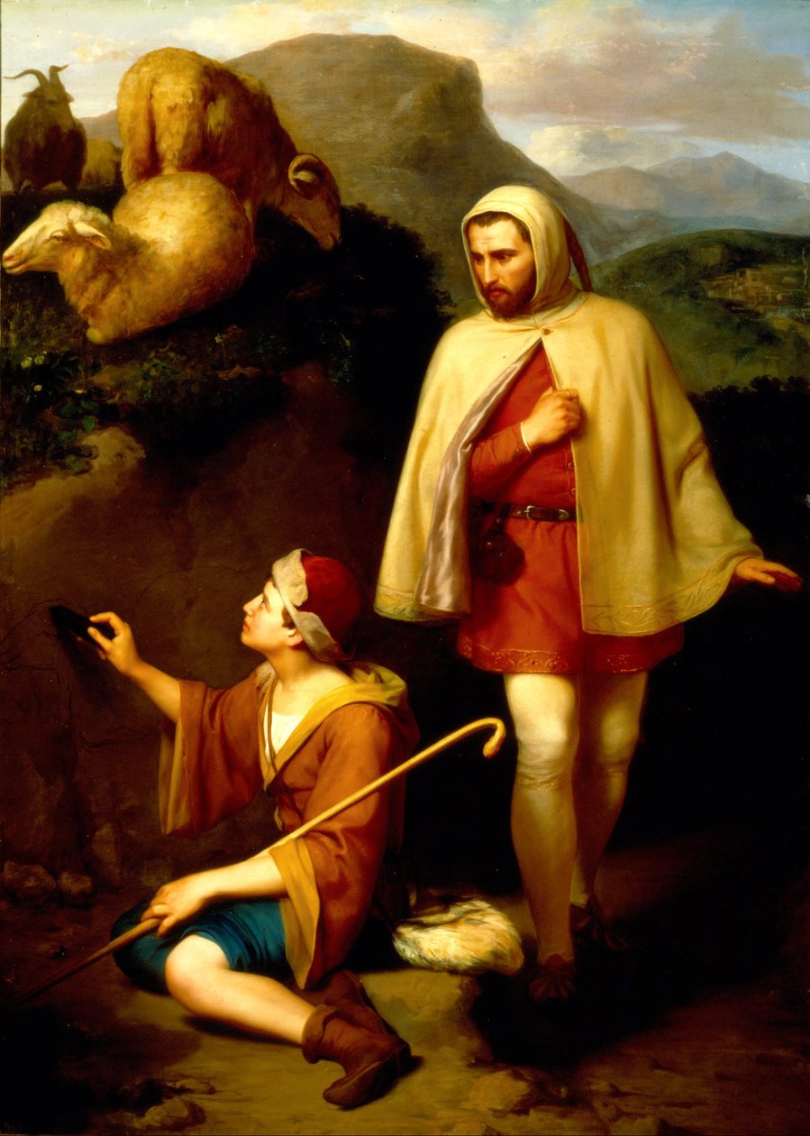 Giotto et Cimabue - José María Obregón