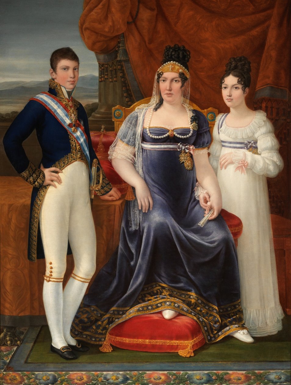 Espagnol :  La reina de Etruria y sus hijos La reine d