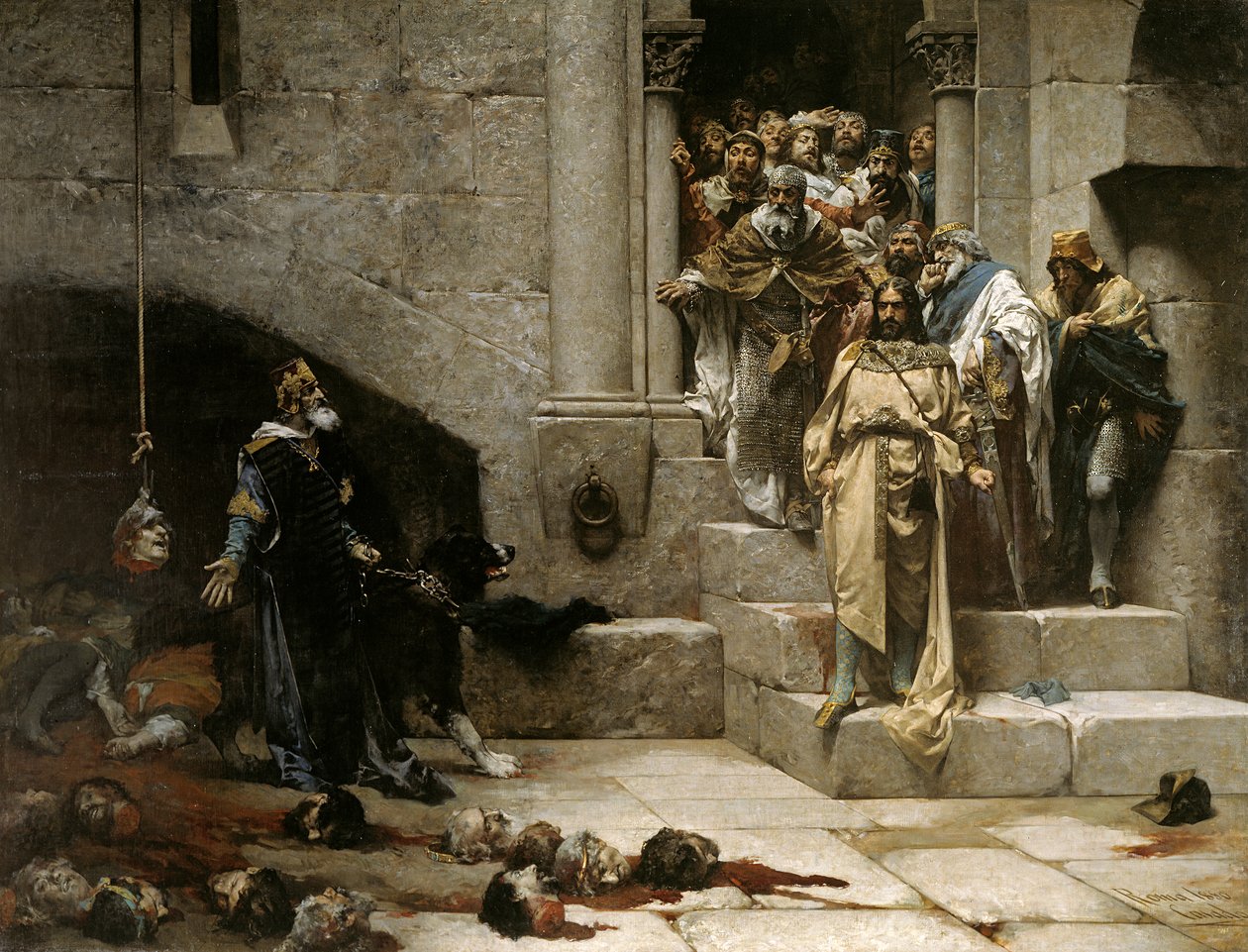 La cloche de Huesca ou La légende du roi Moine - Jose Casado del Alisal